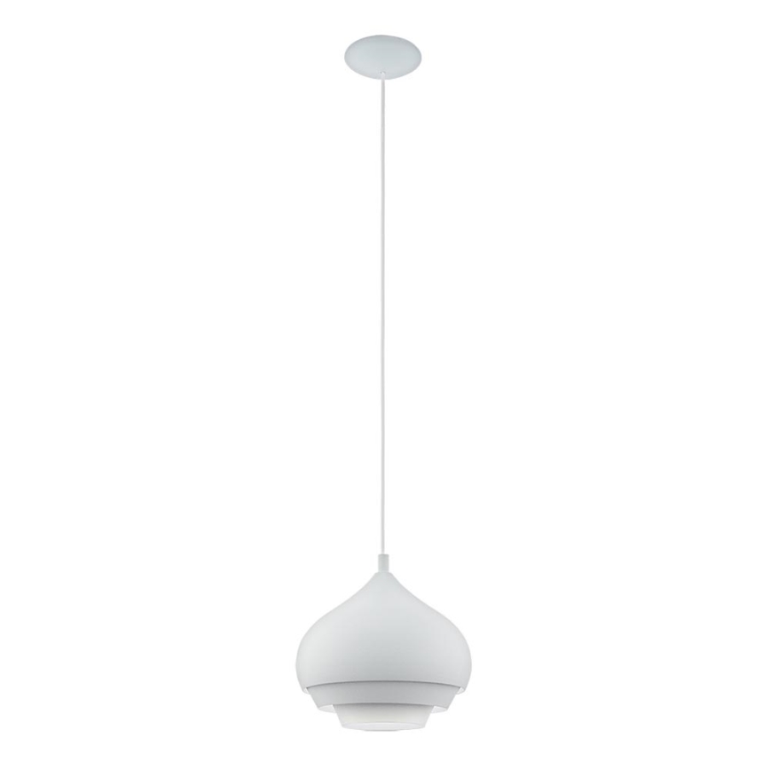 Eglo 96883 - Ljuskrona med snöre CAMBORNE 1xE27/60W/230V vit