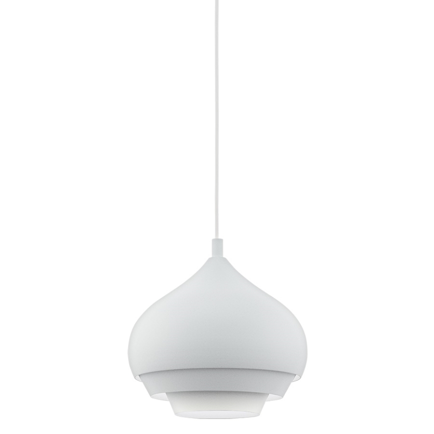 Eglo 96883 - Ljuskrona med snöre CAMBORNE 1xE27/60W/230V vit