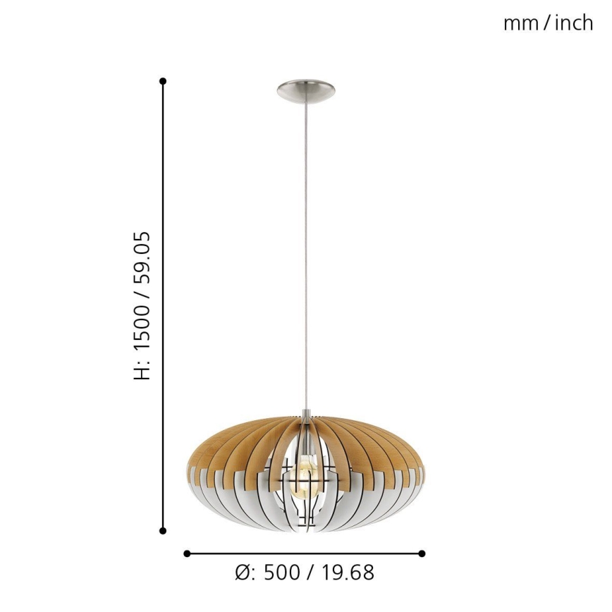 Eglo 96963 - Hängande lampa SOTOS 1xE27/60W/230V 500  mm