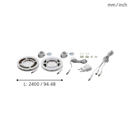 Eglo 97029 - SET 2x LED-slinga med en rörelsesensor PIDIO 2xLED/36x0.1W/230V