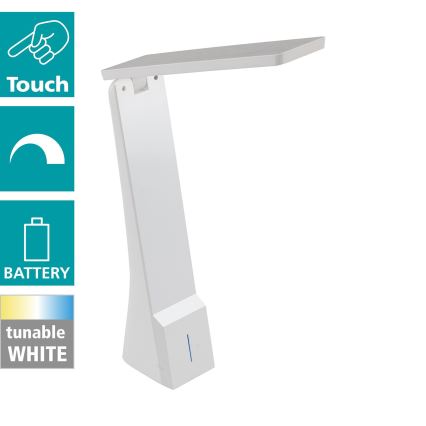 Eglo 97044 - LED Dimbar Bordslampa LA SECA 1xLED/1,8W/230V vit