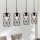 Eglo 97066 - Hängande lampa ESTEVAU 4xE27/60W/230V
