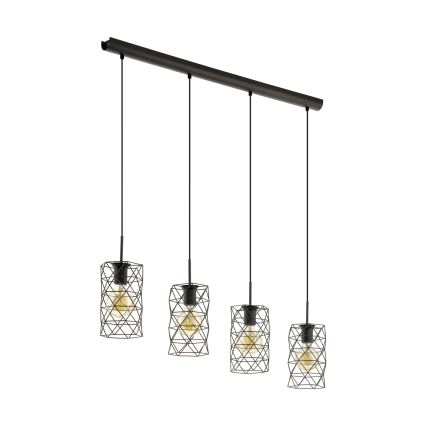 Eglo 97066 - Hängande lampa ESTEVAU 4xE27/60W/230V