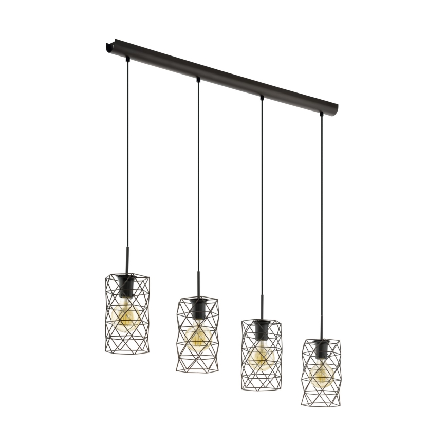 Eglo 97066 - Hängande lampa ESTEVAU 4xE27/60W/230V