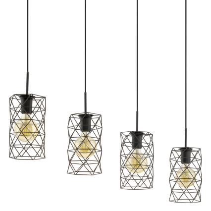 Eglo 97066 - Hängande lampa ESTEVAU 4xE27/60W/230V