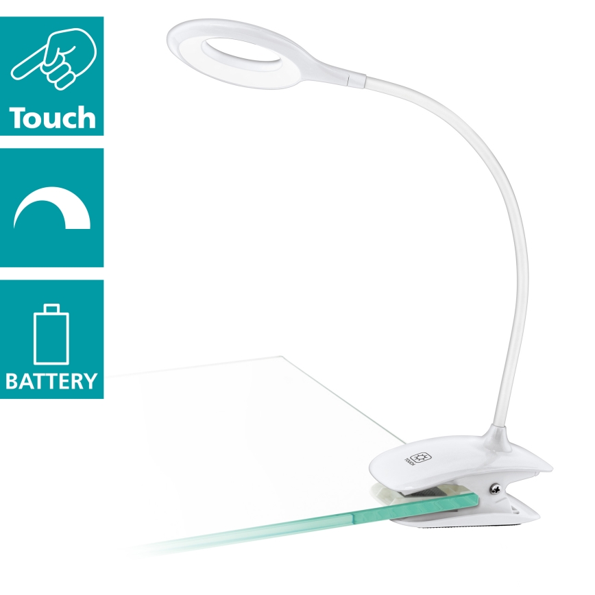 Eglo 97077 - LED-lampa med klämma CABADO 1xLED/3W/230V vit