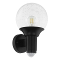 Eglo 97153 - Utomhus Väggbelysning med sensor SOSSANO 1xE27/28W/230V IP44