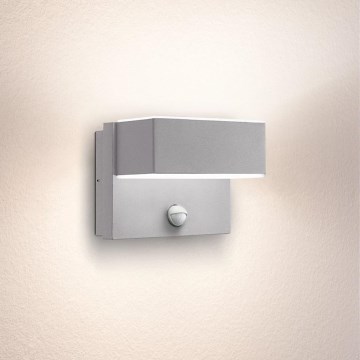 Eglo 97159 - LED Utomhus Väggbelysning med sensor AZZINANO 2xLED/5,6W/230V