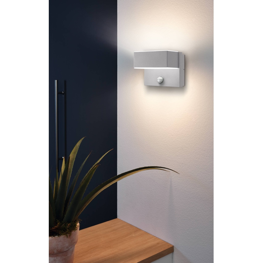 Eglo 97159 - LED Utomhus Väggbelysning med sensor AZZINANO 2xLED/5,6W/230V
