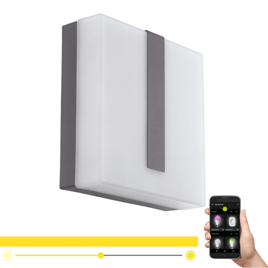 Eglo 97219 - LED Dimbar utomhus Väggbelysning TORAZZA-C LED/14W/230V