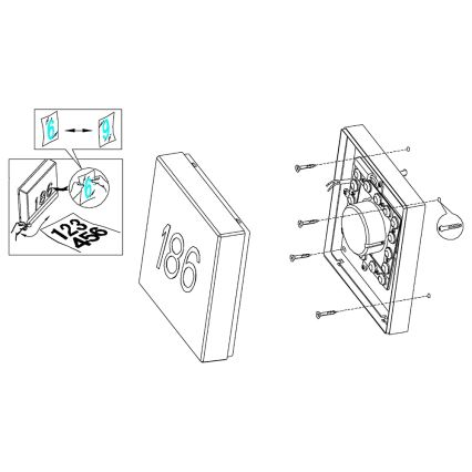 Eglo - LED Dimbart utomhus vägglampa TORAZZA-C LED/14W/230V IP44