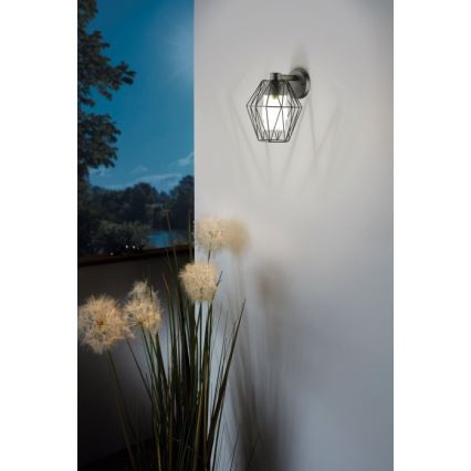 Eglo 97226 - Utomhus Väggbelysning CANOVE 1xE27/60W/230V