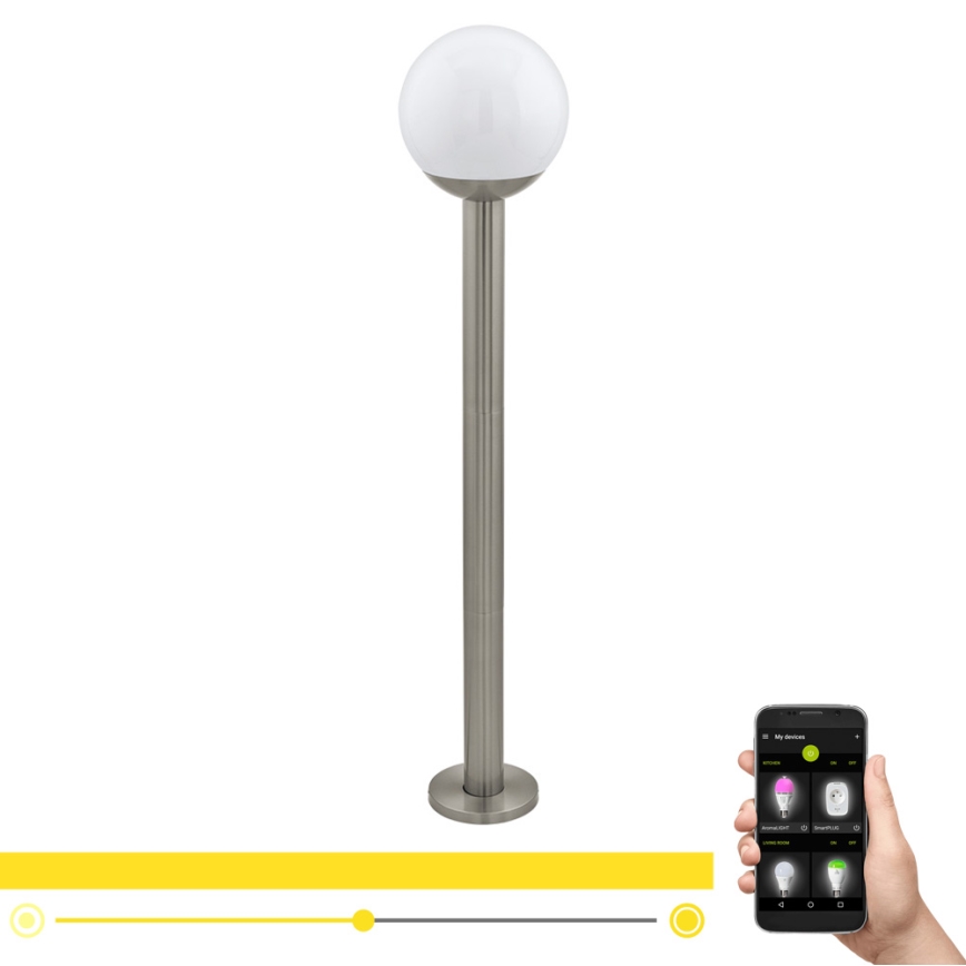 Eglo - LED ljusreglerad utomhuslampa NISIA-C 1xE27/9W/230V 980 mm IP44