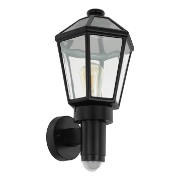 Eglo 97257 - Utomhus Väggbelysning med sensor MONSELICE 1xE27/28W/230V