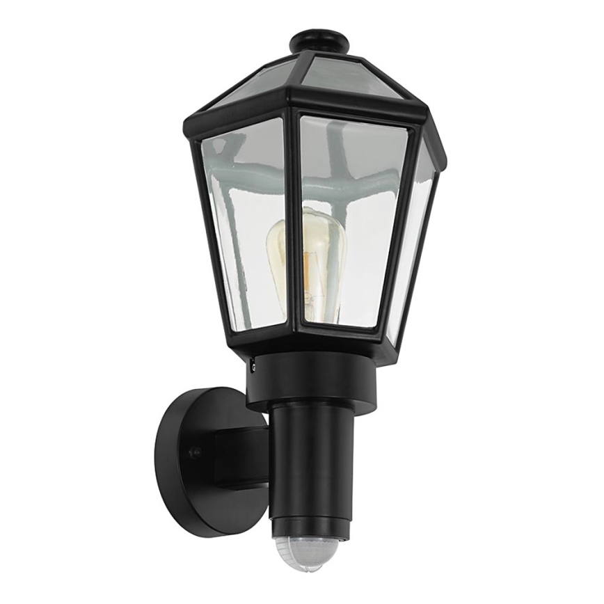 Eglo 97257 - Utomhus Väggbelysning med sensor MONSELICE 1xE27/28W/230V