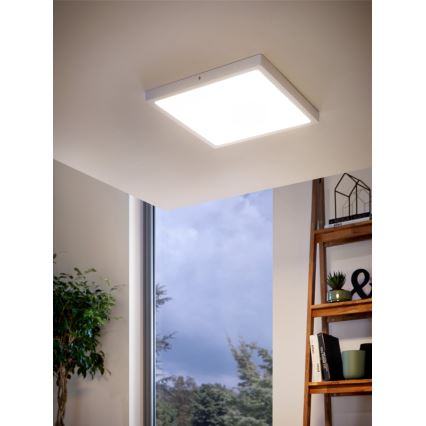 Eglo 97264 - LED Takbelysning FUEVA 1 1xLED/25W/230V vit kantig 2500 lm
