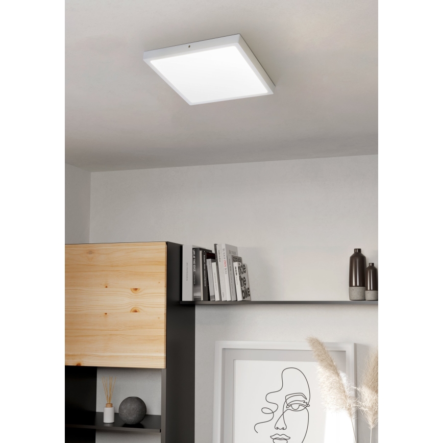 Eglo 97268 - LED Takbelysning FUEVA 1 1xLED/25W/230V vit kantig 4000K