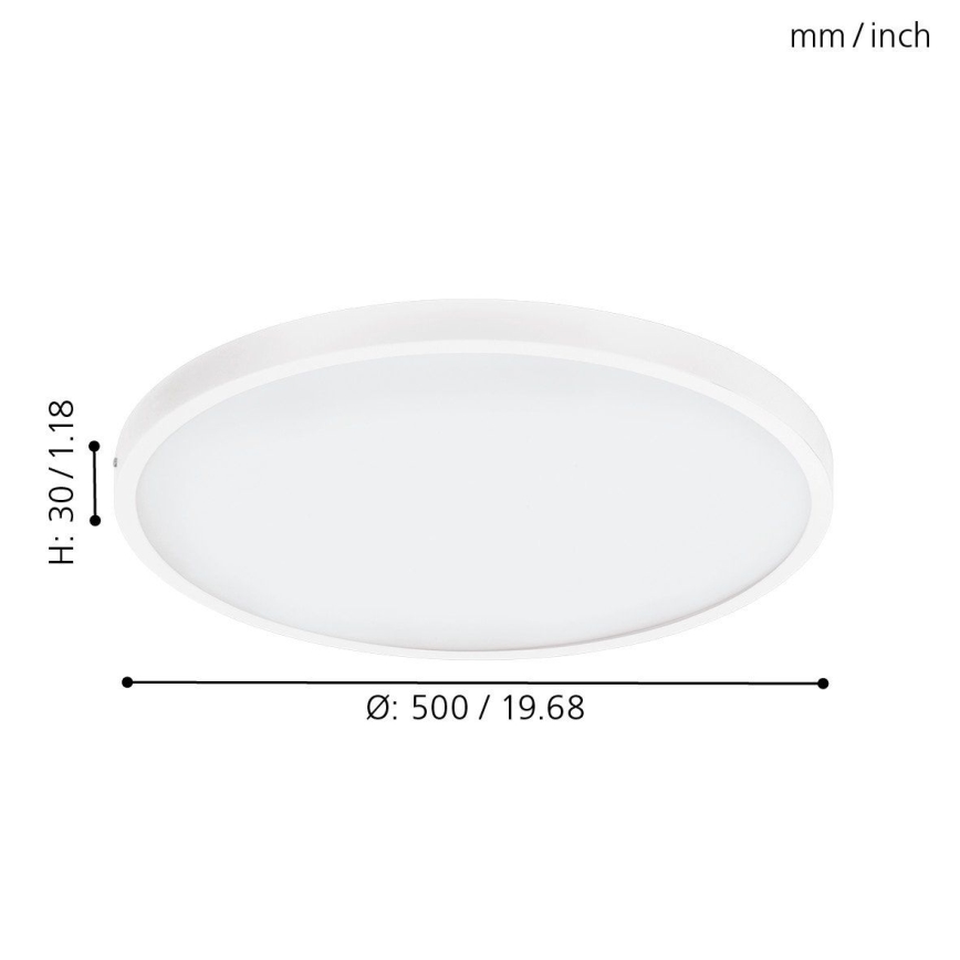 Eglo 97275 - LED Dimbar Takbelysning FUEVA 1 1xLED/25W/230V