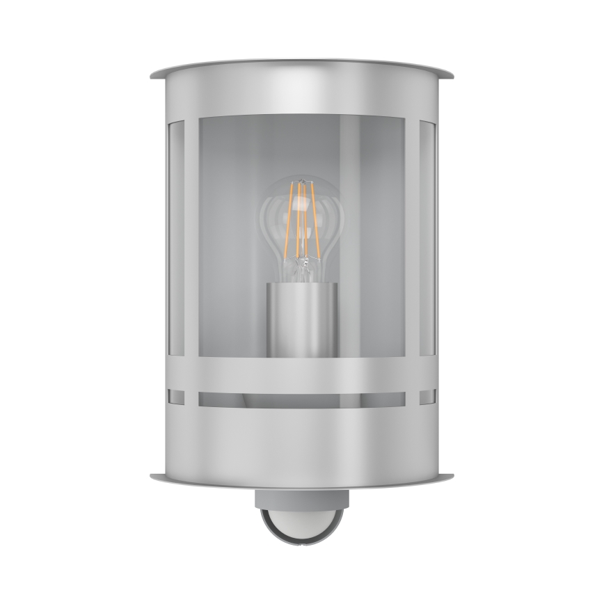 Eglo 97284 - Utomhus Väggbelysning med sensor TRIBANO 1xE27/60W/230V