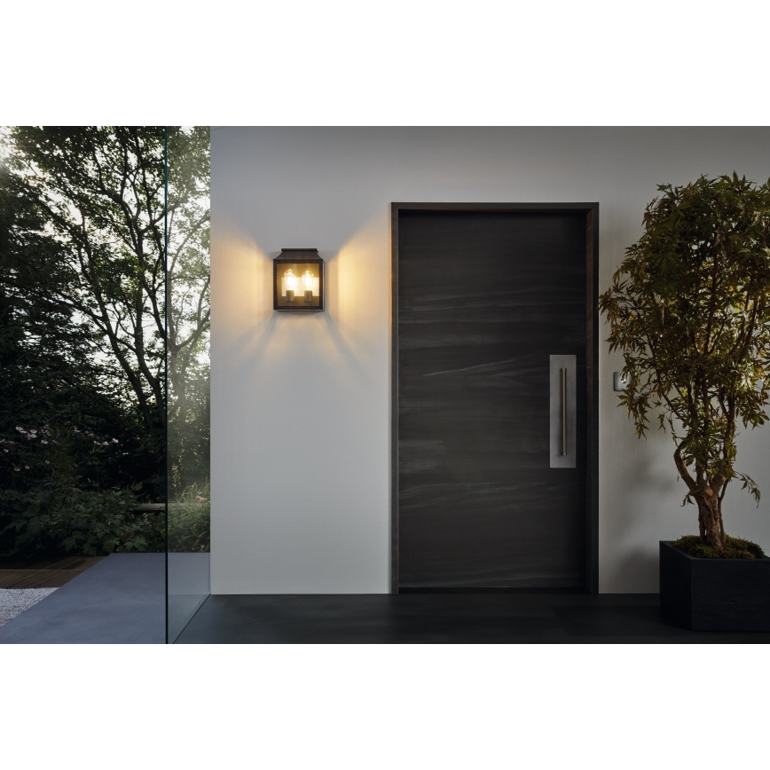 Eglo 97294 - Utomhus Väggbelysning SONCINO 2xE27/60W/230V