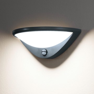 Eglo 97312 - LED Utomhus vägglampa med sensor BELCREDA LED/9,3W/230V IP44