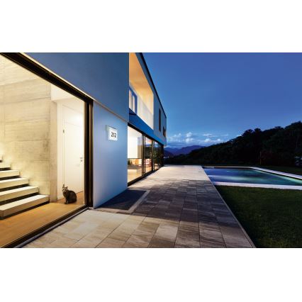 Eglo 97339 - Sollampa husnummer LUNANO LED/2W/3,7V