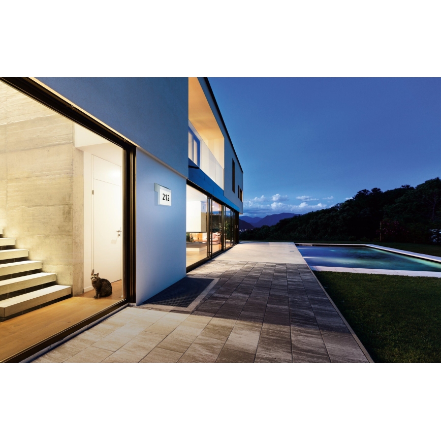 Eglo 97339 - Sollampa husnummer LUNANO LED/2W/3,7V