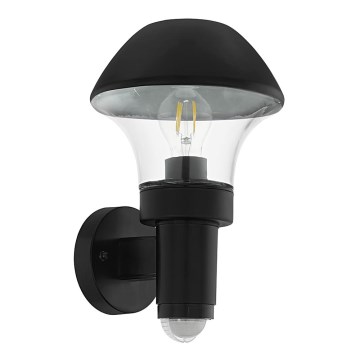 Eglo 97445 - Utomhus Väggbelysning med sensor VERLUCCA 1xE27/60W/230V