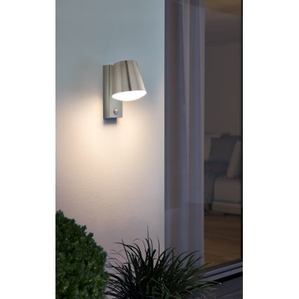 Eglo 97453 - Utomhus Väggbelysning med sensor CALDIERO 1xE27/10W/230V
