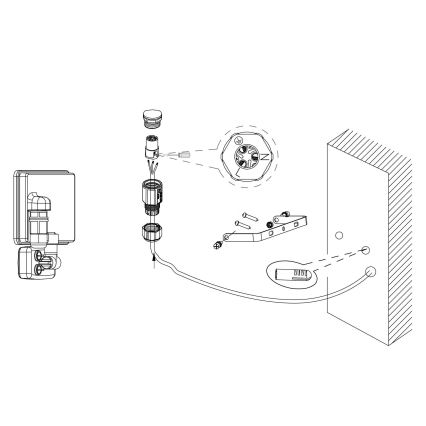 Eglo 97461 - LED Spotlight med sensor FAEDO 3 LED/20W/230V