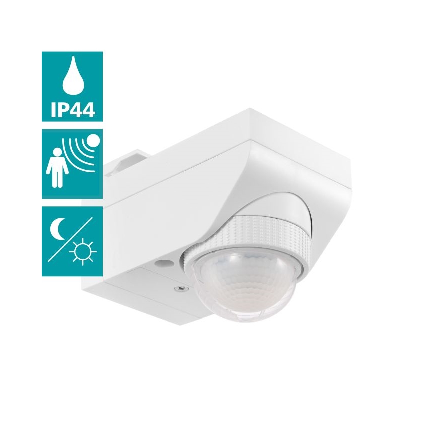Eglo - Utomhuslampa med rörelsesensor 12 m vit IP44