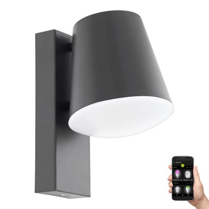 Eglo 97482 - LED Dimbar utomhus Väggbelysning CALDIERO-C 1xE27/9W/230V