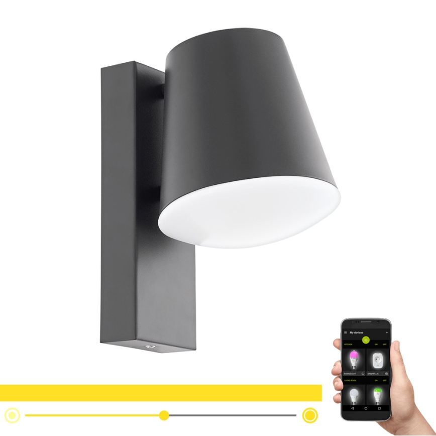 Eglo 97482 - LED Dimbar utomhus Väggbelysning CALDIERO-C 1xE27/9W/230V