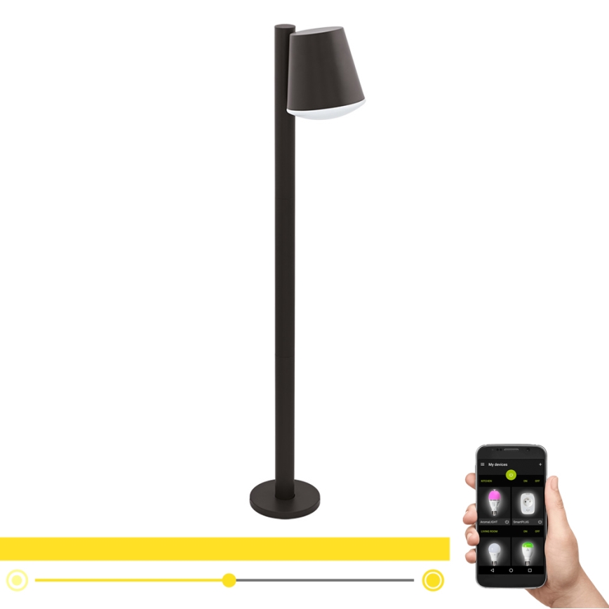 Eglo - LED RGB Ljusreglerad utomhus lampa CALDIERO-C 1xE27/9W/230V antracit IP44