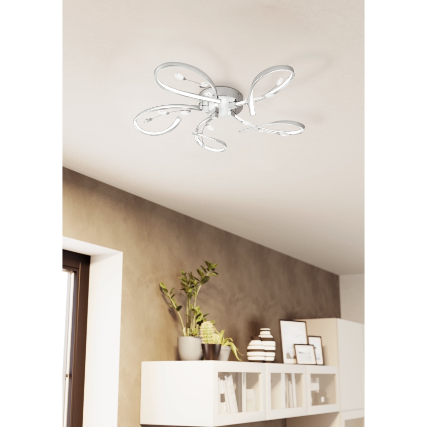 Eglo 97487 - LED fast Kristallkrona VALLEMARE 5xLED/6,6W/230V