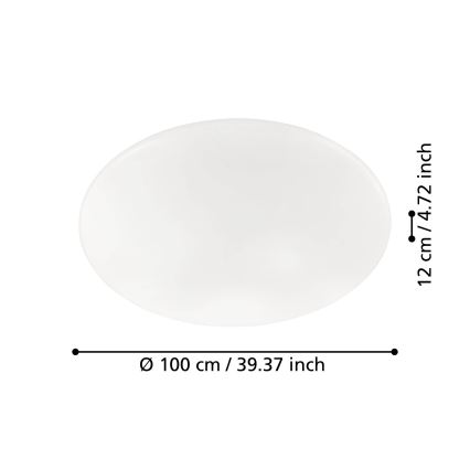 Eglo 97528 - LED Dimbar Takbelysning GIRON LED/80W/230V
