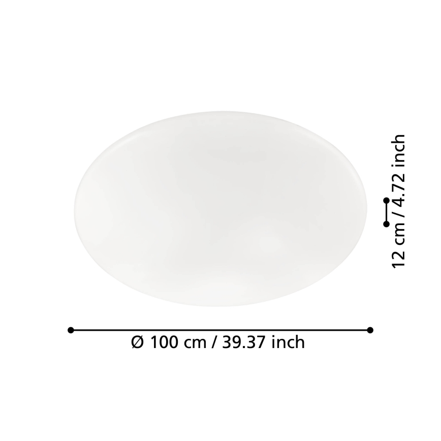 Eglo 97528 - LED Dimbar Takbelysning GIRON LED/80W/230V
