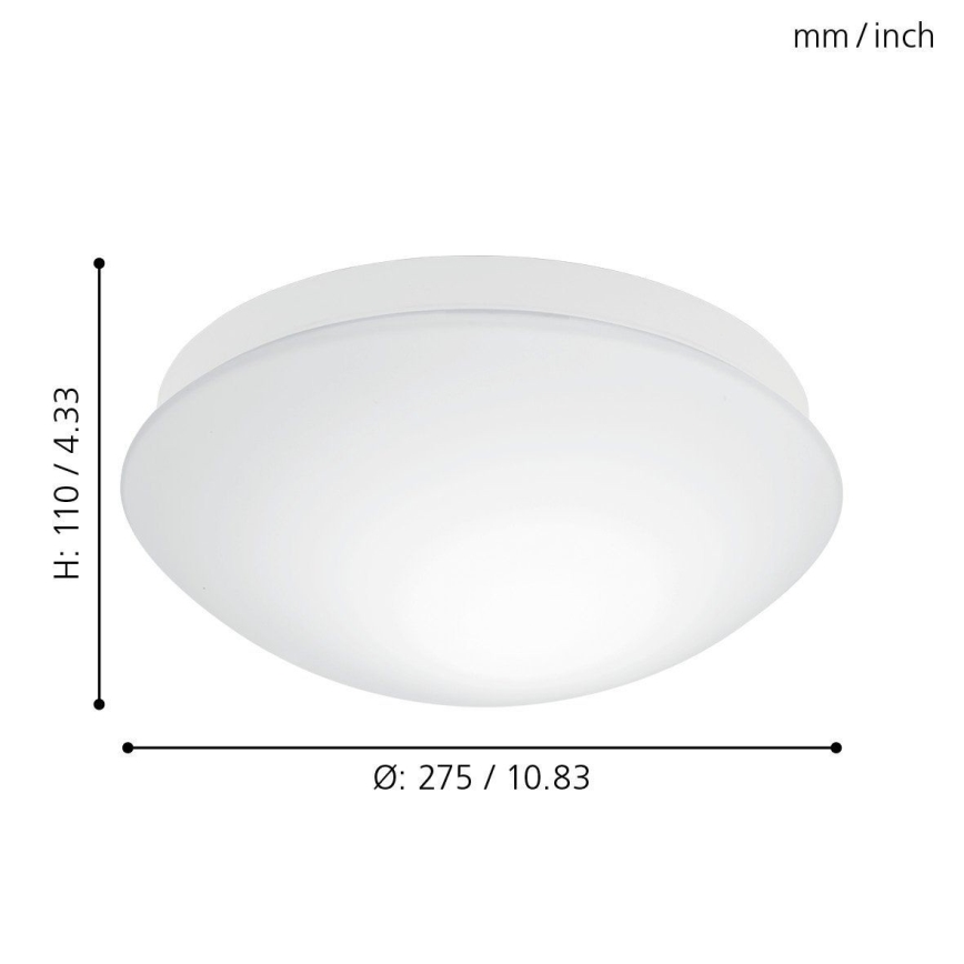 Eglo 97531 - Badrumsbelysning med sensor BARI-M 1xE27/20W/230V