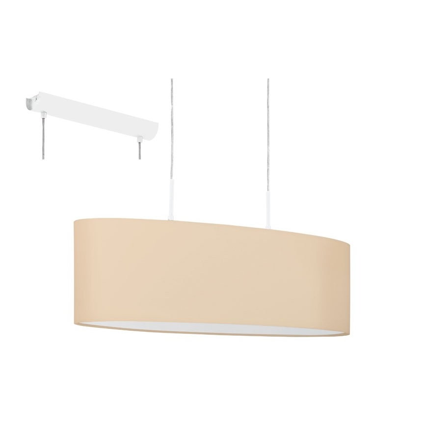 EGLO 97563 - Ljuskrona med snöre PASTERI-P 2xE27/60W/230V