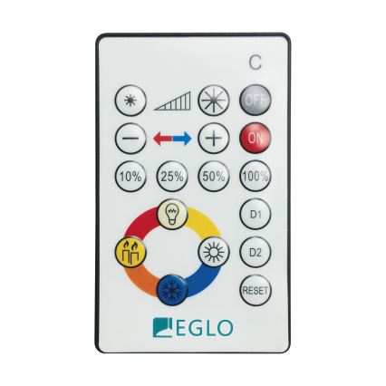 Eglo 97577 - LED Dimbar Takbelysning med Fjärrkontroll  SILERAS LED/21W/230V