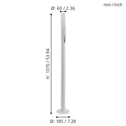 Eglo - LED golvlampa 1xGU10/4,5W/230V