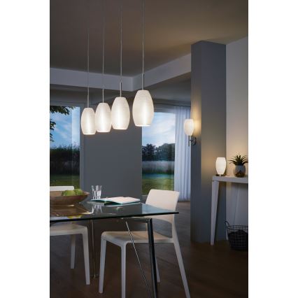 Eglo 97587 - Ljuskrona med snöre BATISTA 3 4xE27/40W/230V