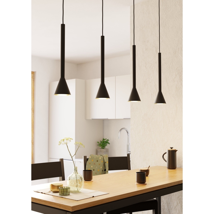 Eglo 97605 - LED Ljuskrona med snöre CORTADERAS 4xGU10/5W/230V