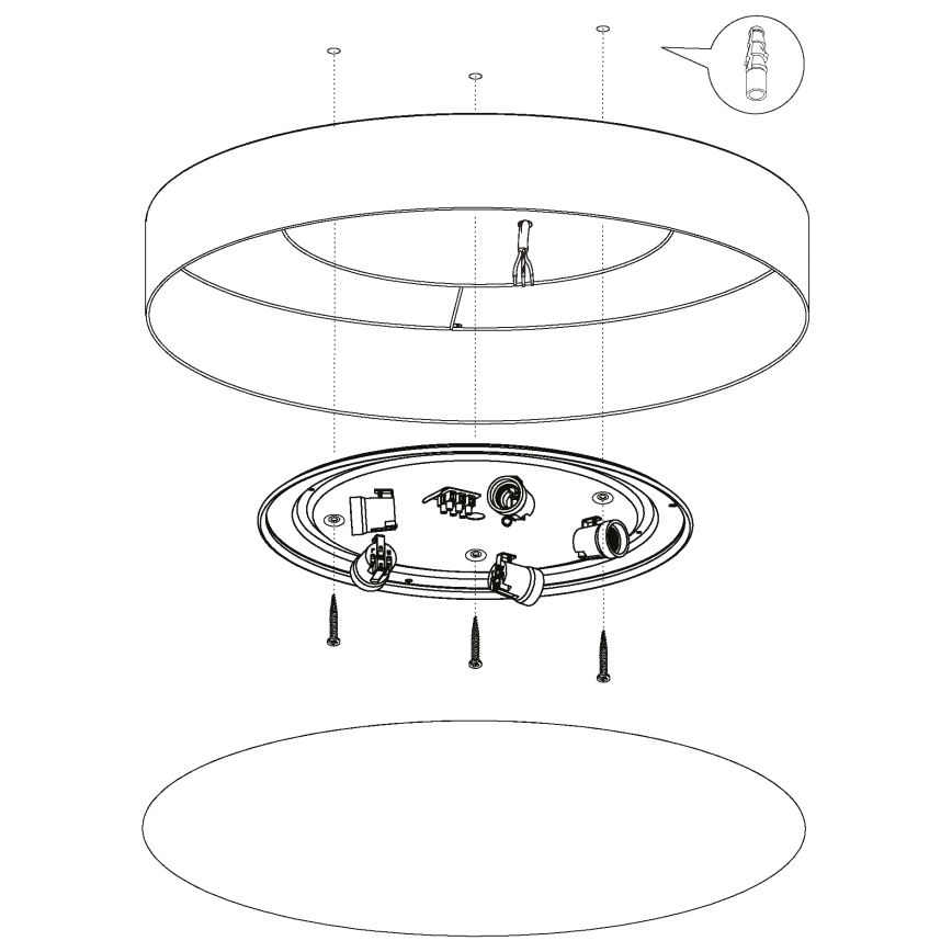 Eglo 97616 - Takbelysning PASTERI 5xE27/60W/230V 76 cm