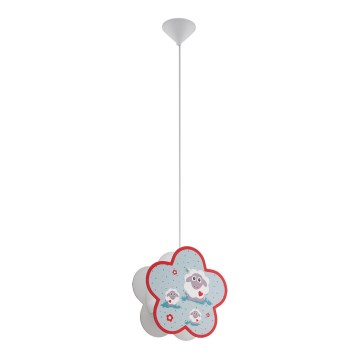 Eglo 97706 - Barn Hängande Ljuskrona med snöre LALELU 1xE27/60W/230V