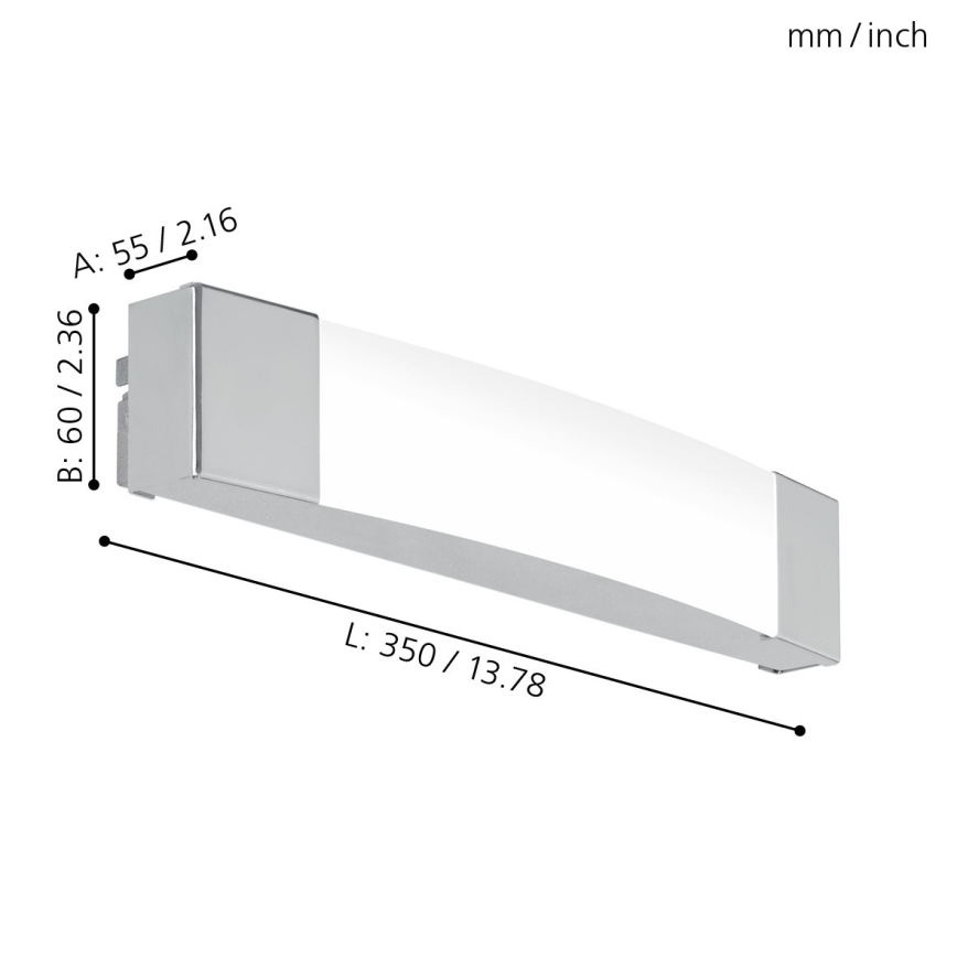 Eglo 97718 - LED Badrum spegelbelysning SIDERNO LED/8,3W/230V IP44