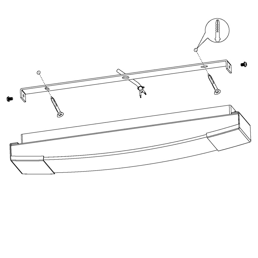 Eglo 97718 - LED Badrum spegelbelysning SIDERNO LED/8,3W/230V IP44