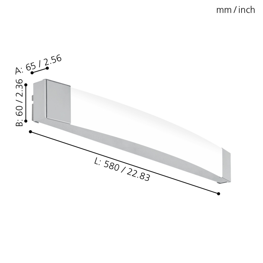 Eglo 97719 - LED Badrum spegelbelysning SIDERNO LED/16W/230V IP44