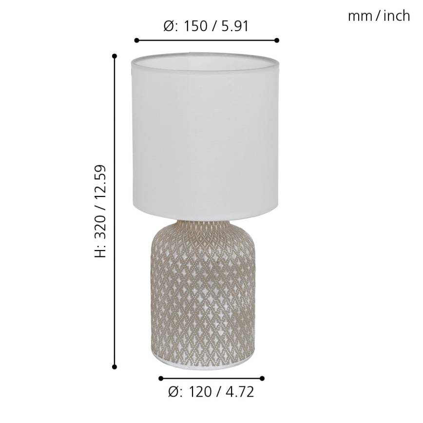 Eglo 97774 - Bordslampa BELLARIVA 1xE14/40W/230V