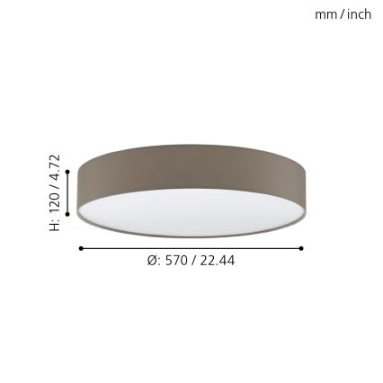 Eglo 97778 - LED Dimbar Takbelysning ROMAO 3 LED/40W/230V